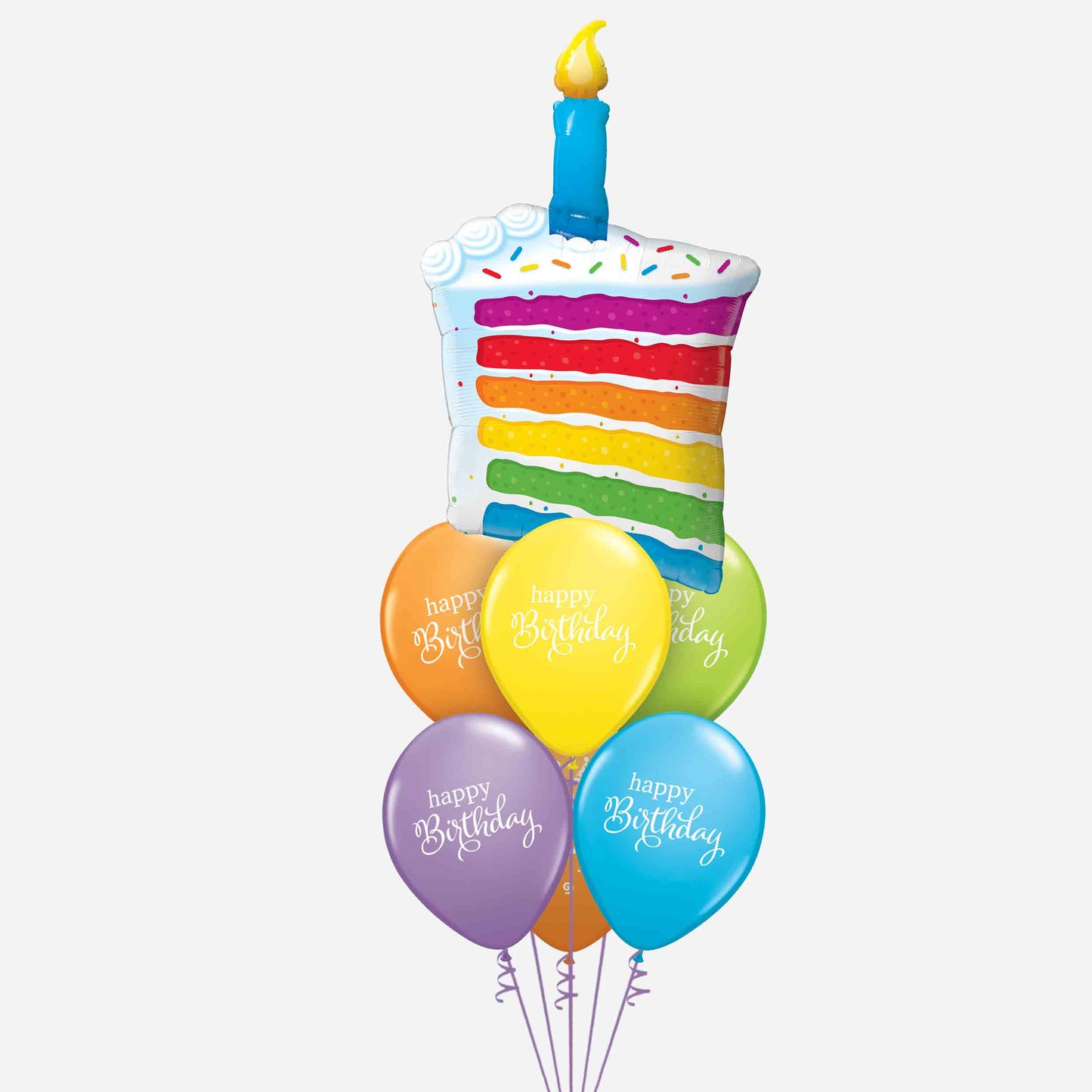 Piece of Cake Birthday Inflated Balloon Bouquet