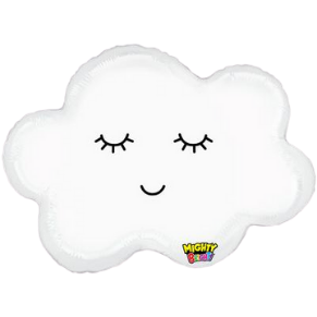 mighty sleepy cloud foil helium shaped balloon