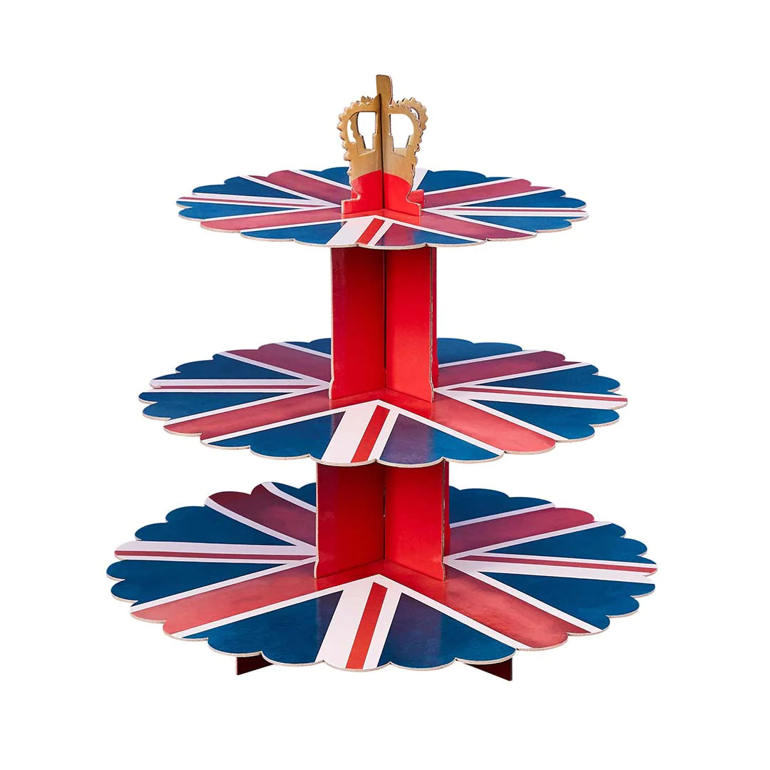 Union Jack 3 Tier Cake Stand