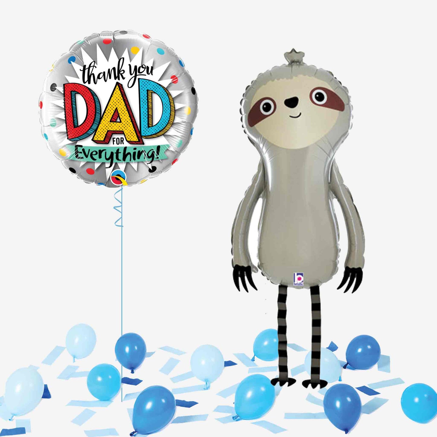 Father's Day Inflated Sloth Balloon Friend in a Box