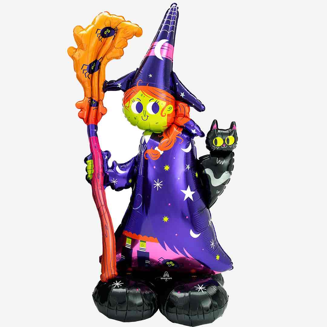 Scary Witch Halloween AirLoonz Inflated Balloon