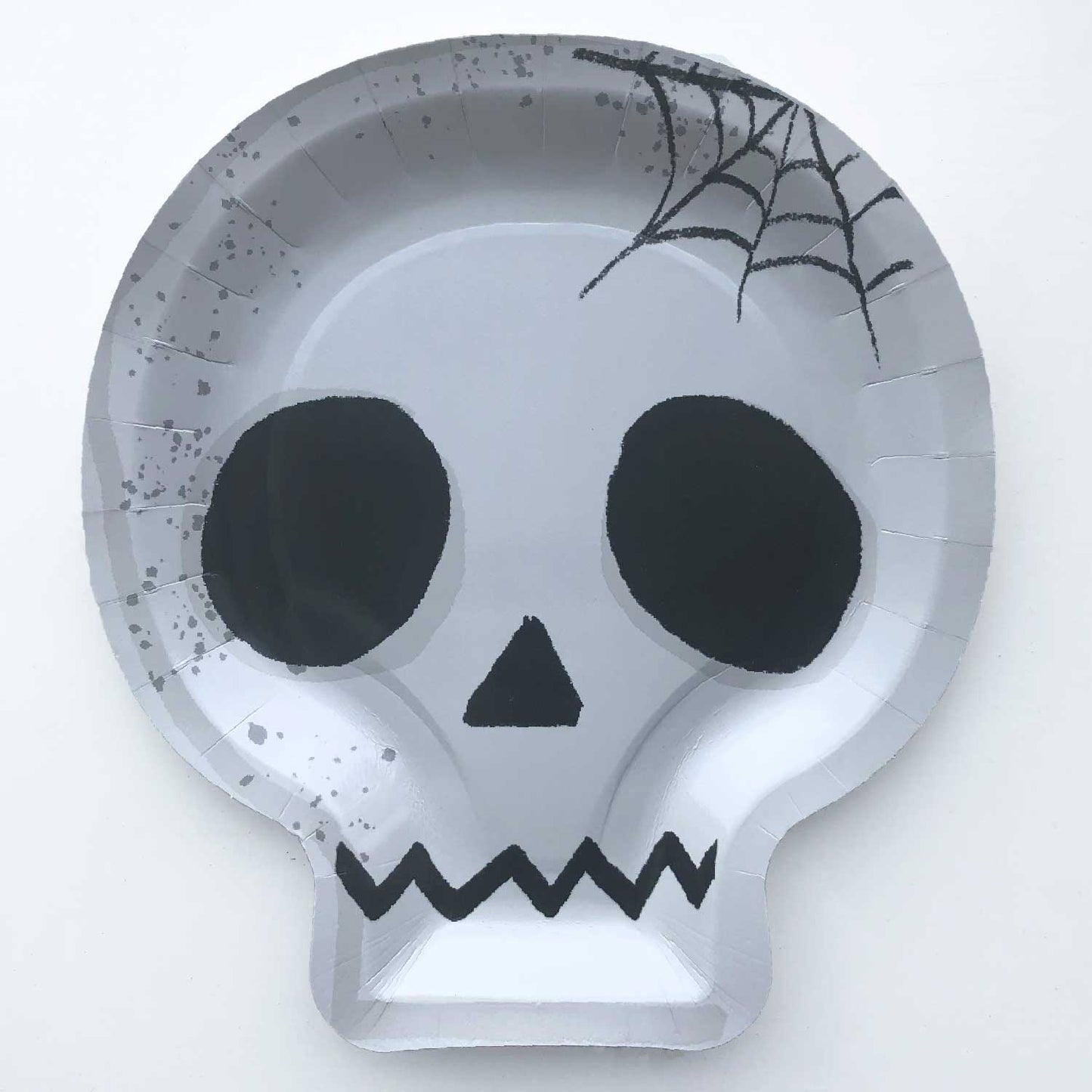 Halloween Paper Skull Plate