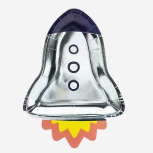 Space Party Rocket Plates