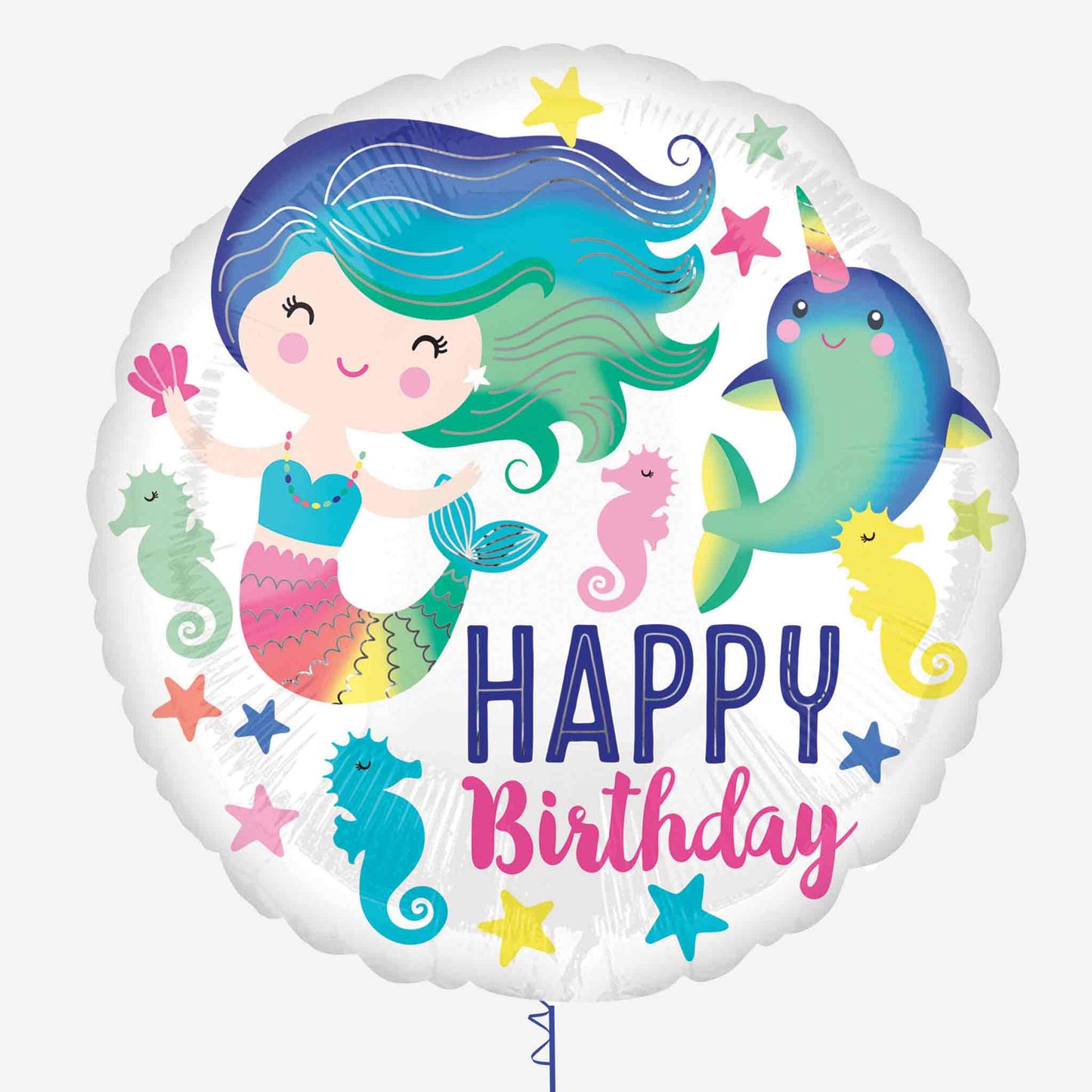 Sea Life Mermaid Inflated Foil Balloon