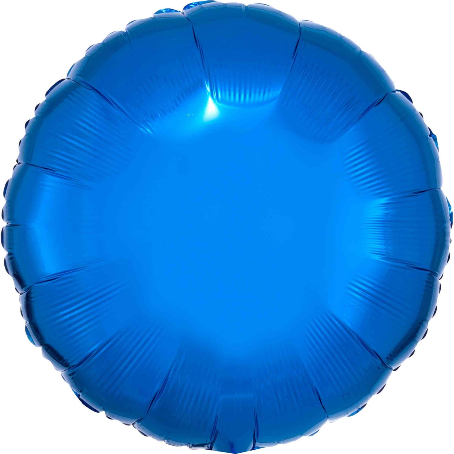 Blue Circle Inflated Foil Balloon
