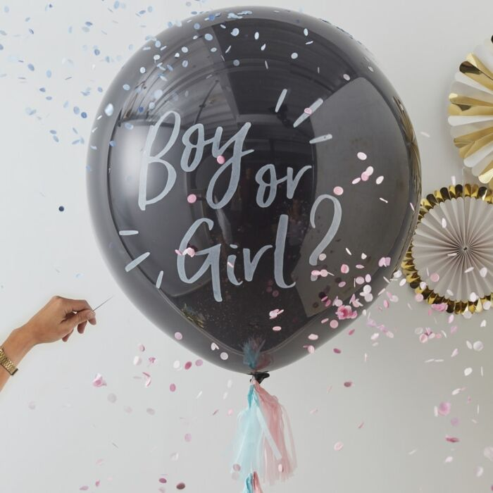 Boy or Girl Gender Reveal Inflated Balloon