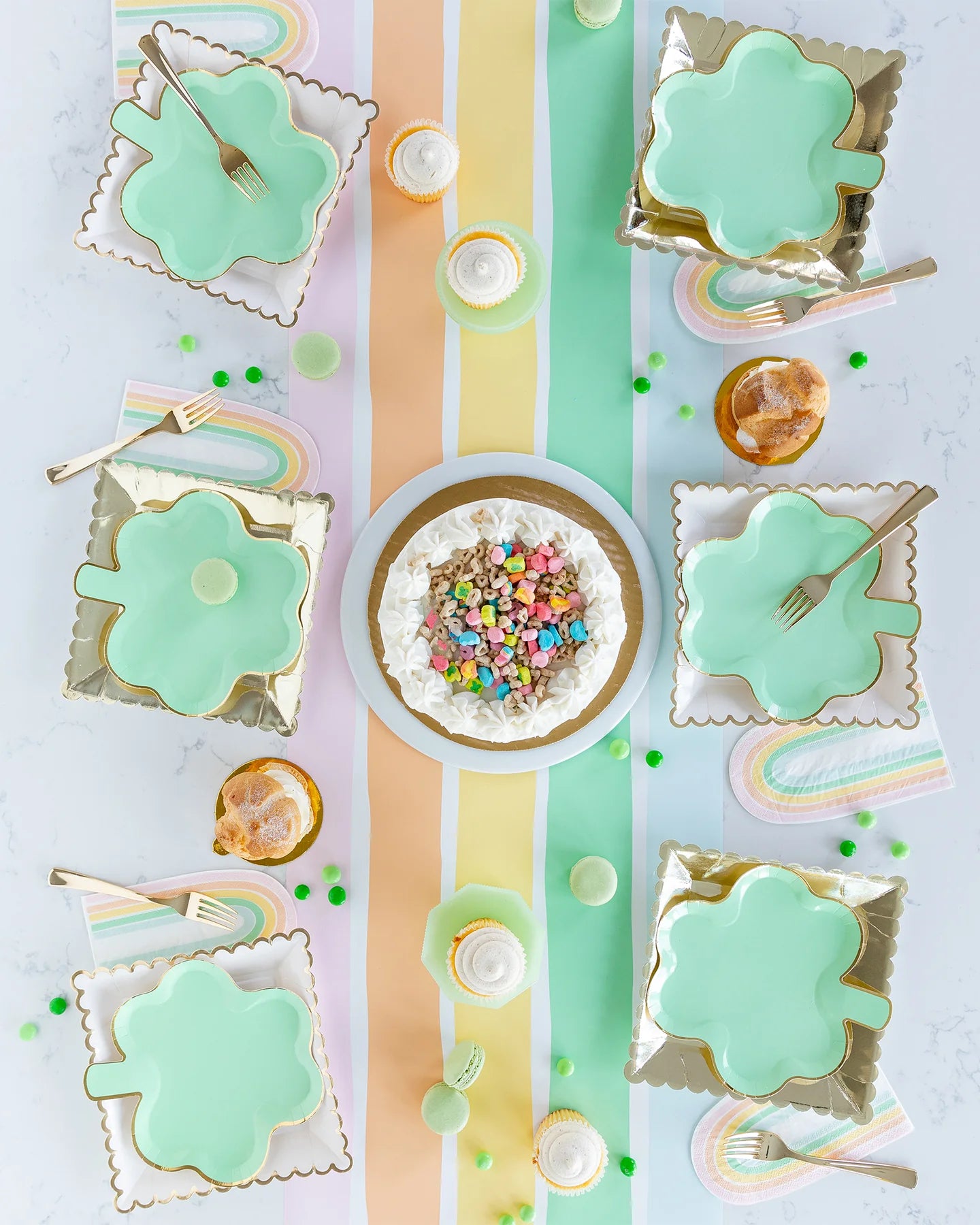 Pastel Shamrock Plate