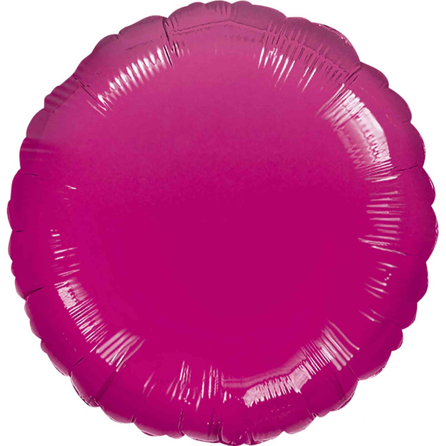 Fucshia Circle Inflated Foil Balloon