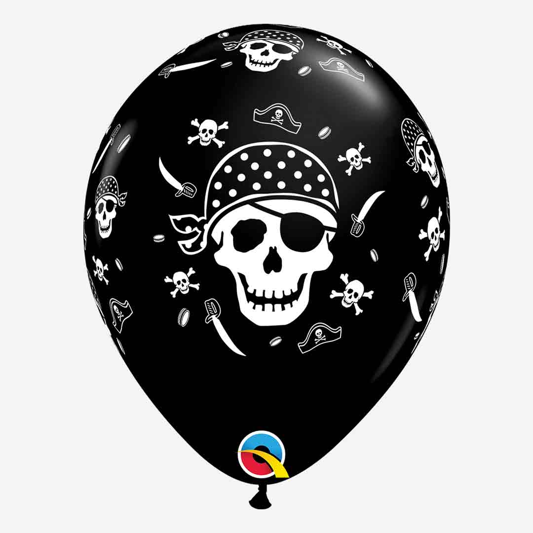 Pirate Themed Inflated Latex Balloon