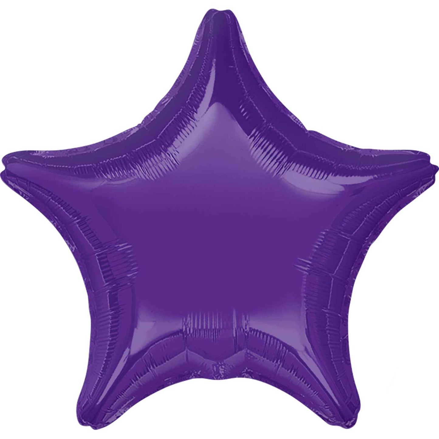 Purple Star Inflated Foil Balloon