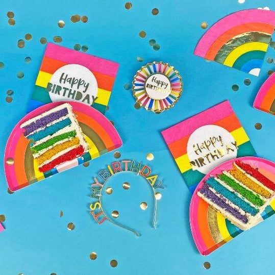 Rainbow Happy Birthday Napkin