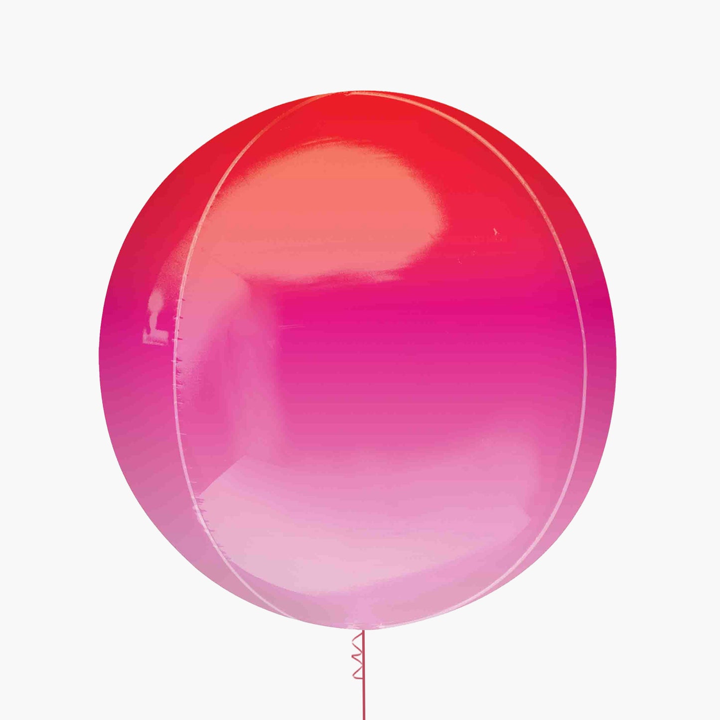 Ombre Red & Pink Orbz Inflated Foil Balloon