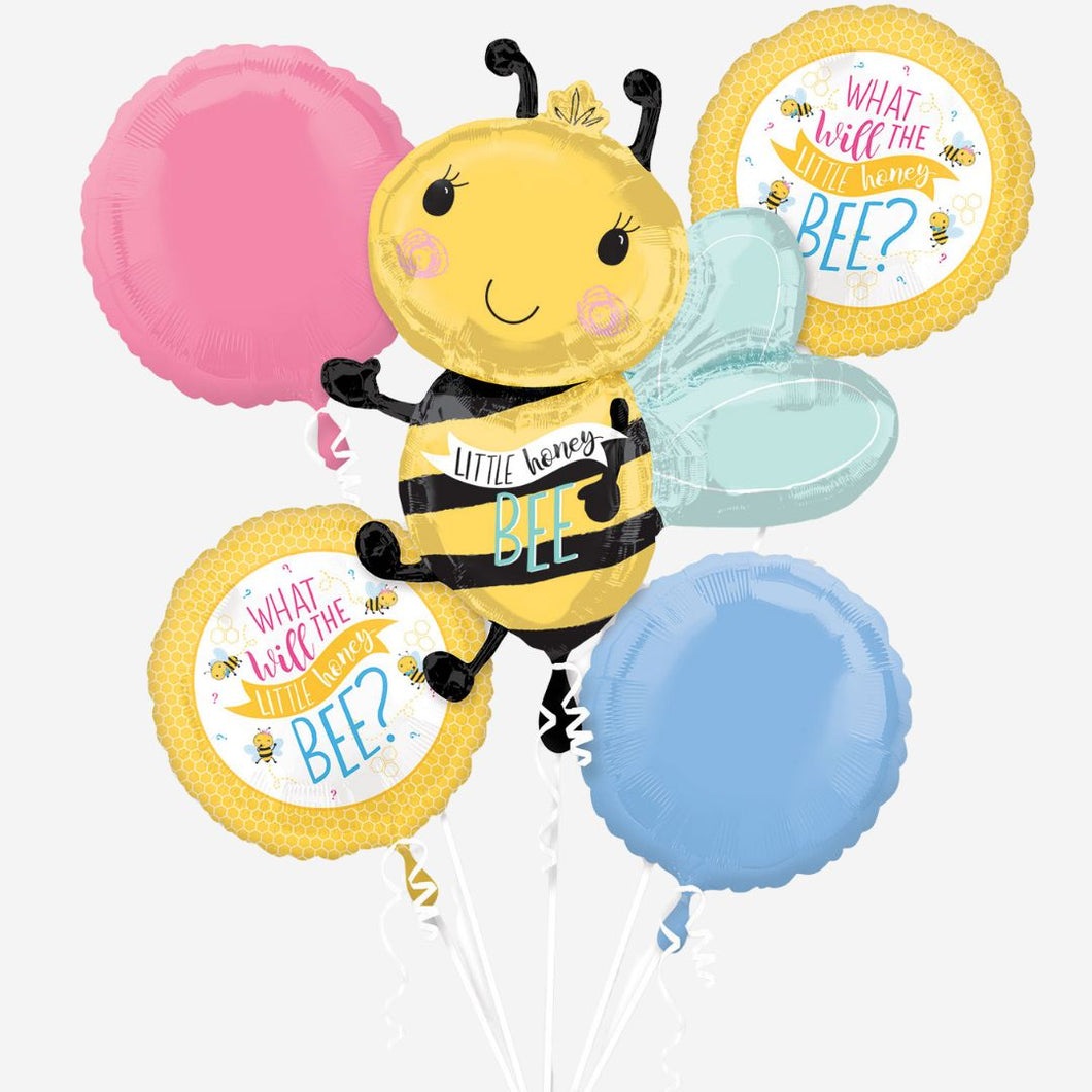 What will the Little Honey Bee Baby Balloon Bouquet