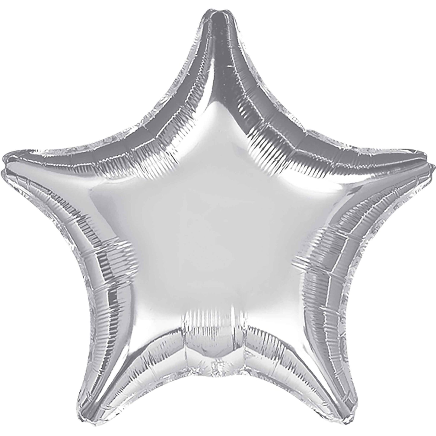 Silver Star Inflated Foil Balloon
