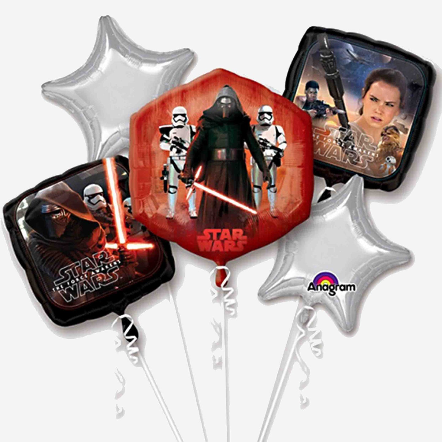 Star Wars The Force Awakens Birthday Inflated Balloon Bouquet