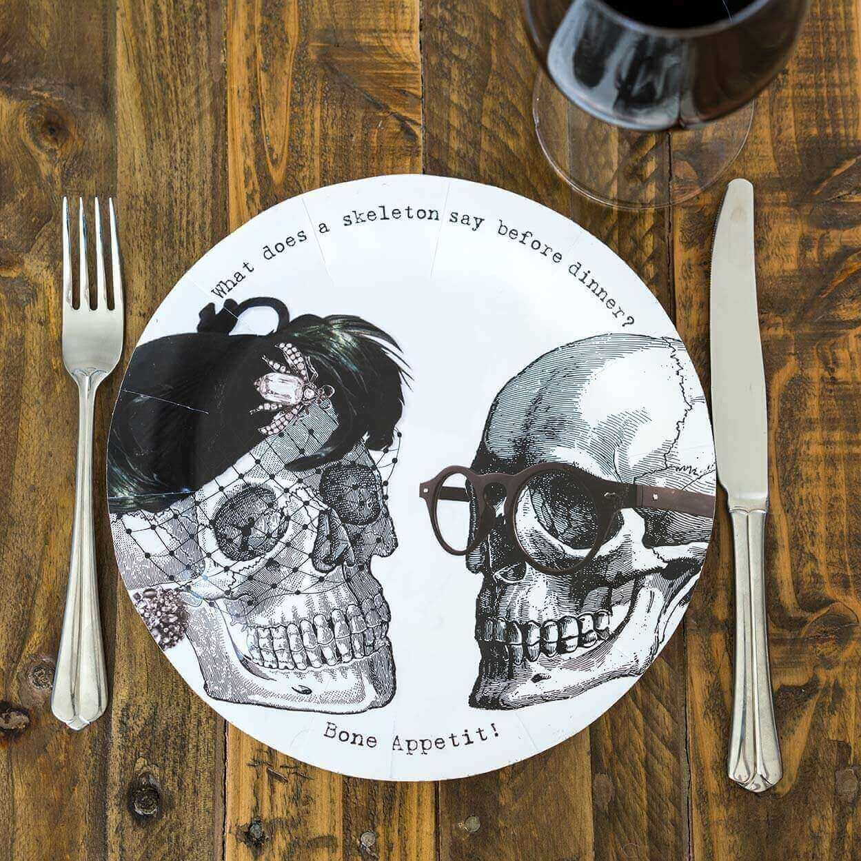 Skeleton Crew Paper Plates