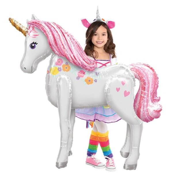 Magical Unicorn Airwalker Inflated Foil Balloon