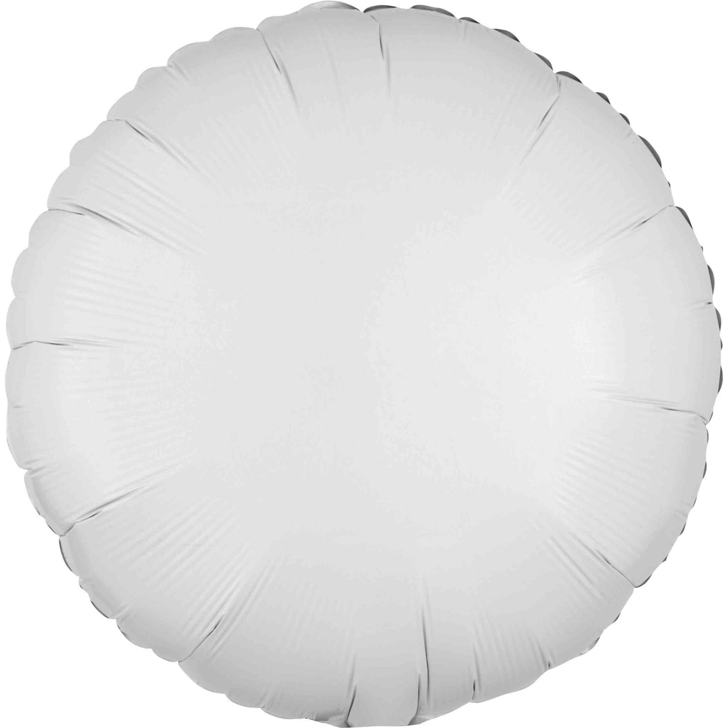 White Circle Inflated Foil Balloon