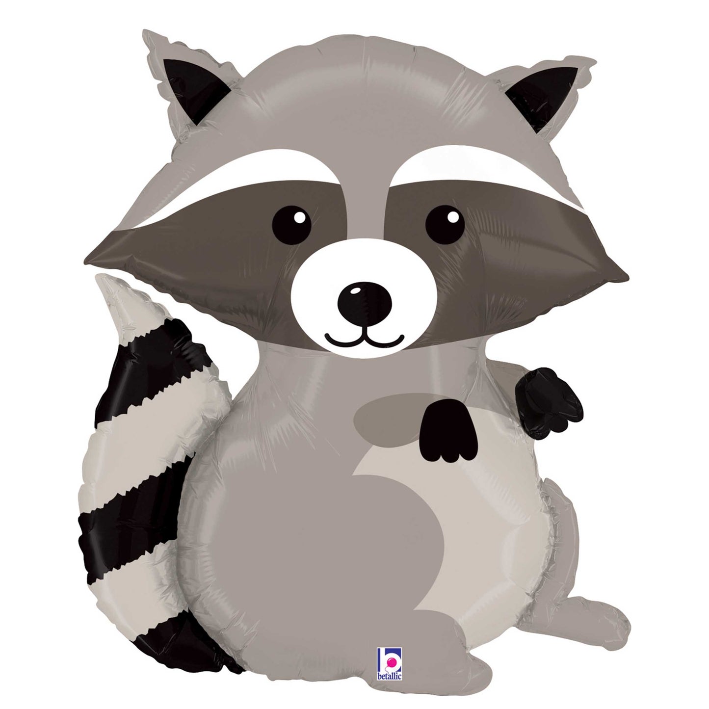 Woodland Raccoon Inflated Foil Balloon