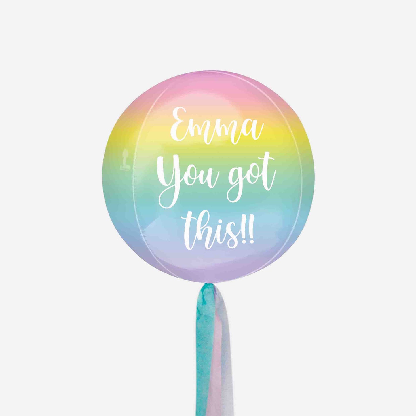 Personalised You Got This Orbz Inflated Foil Balloon