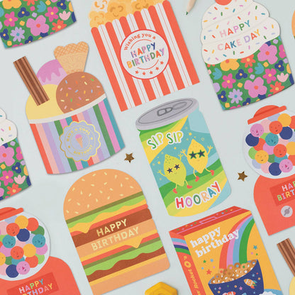Cheeseburger Birthday Card