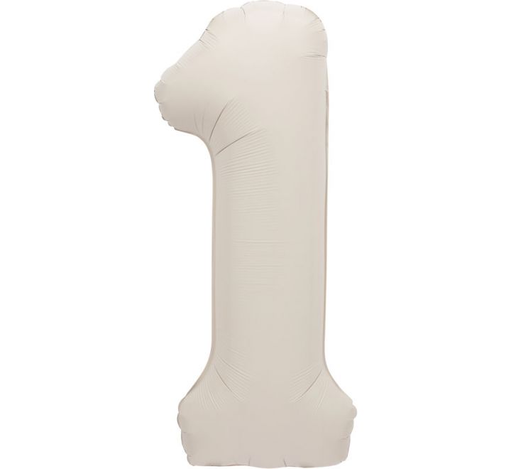 Nude Inflated Foil Number Balloons