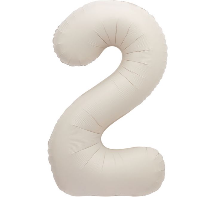 Nude Inflated Foil Number Balloons