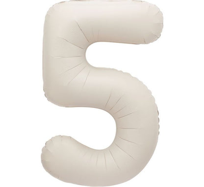 Nude Inflated Foil Number Balloons