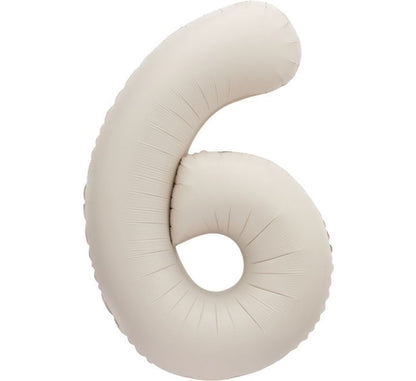Nude Inflated Foil Number Balloons