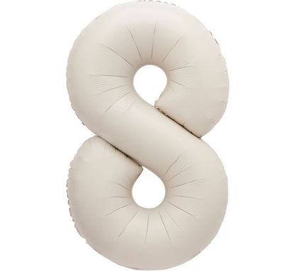 Nude Inflated Foil Number Balloons