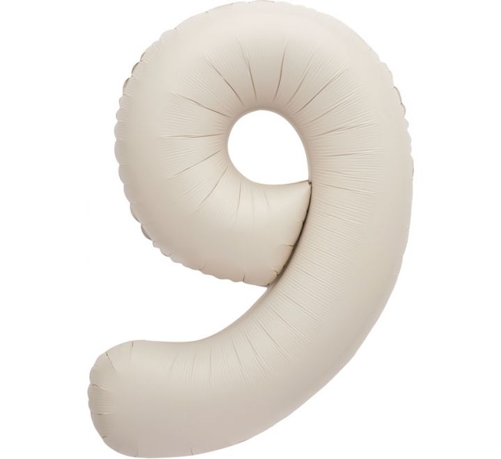 Nude Inflated Foil Number Balloons