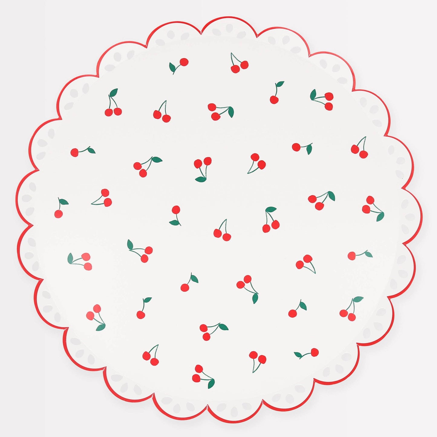 Cherry Pattern Dinner Plates by Meri Meri