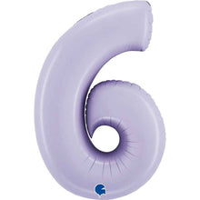 Lilac Inflated Foil Number Balloons