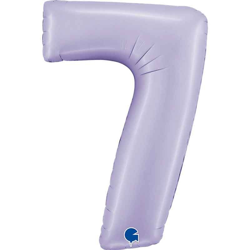 Lilac Inflated Foil Number Balloons