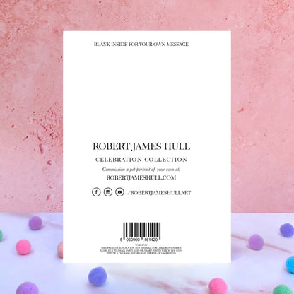 French Bulldog Pompom Birthday Card