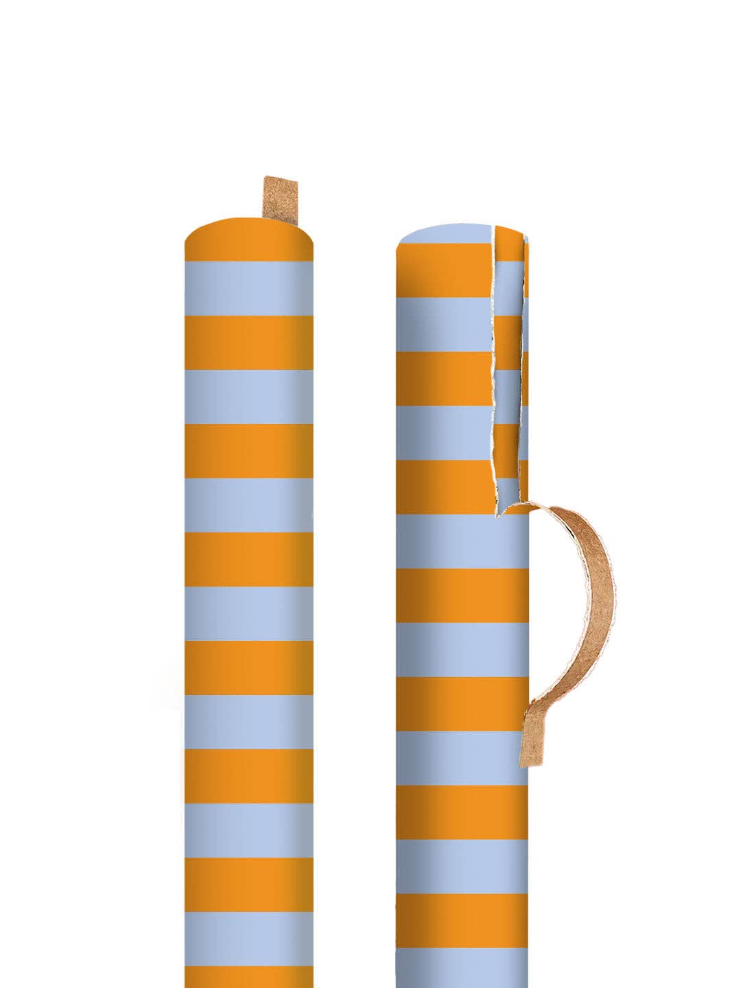 Blue and Orange Stripe Single Roll Wrap (14199)