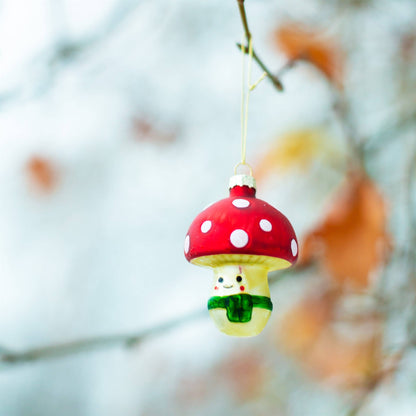 Happy Mushroom Shaped Bauble