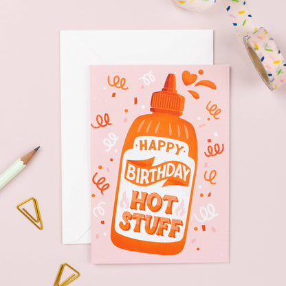 Hot Stuff Birthday Card