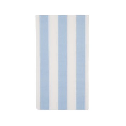 Sky Blue Cabana Stripe Guest Towel Napkins