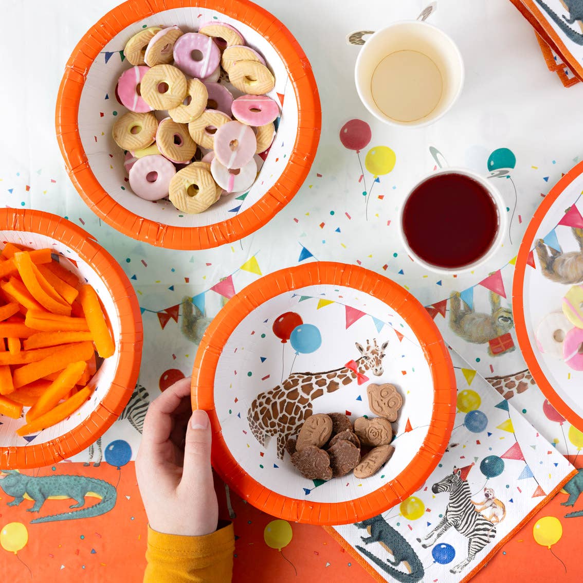 Safari Animal Paper Bowls