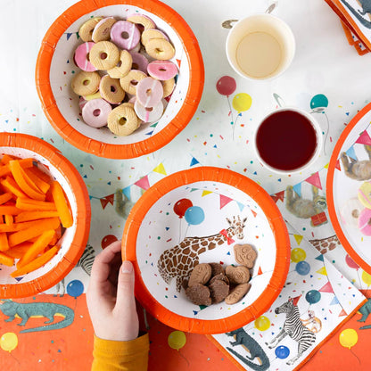 Safari Animal Paper Bowls