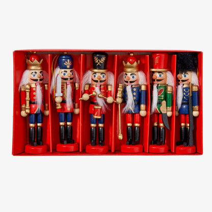 6 Christmas Nutcracker Soldiers
