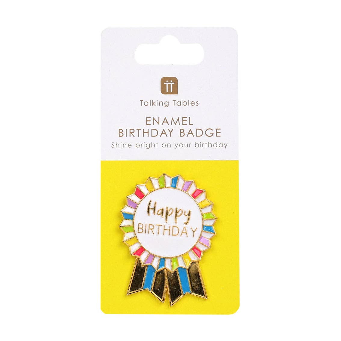 Enamel "Happy Birthday" Badge