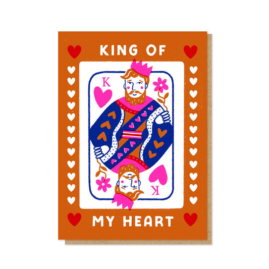 King Of My Heart Card | Love Card | Letterpress Card: Celo Bags