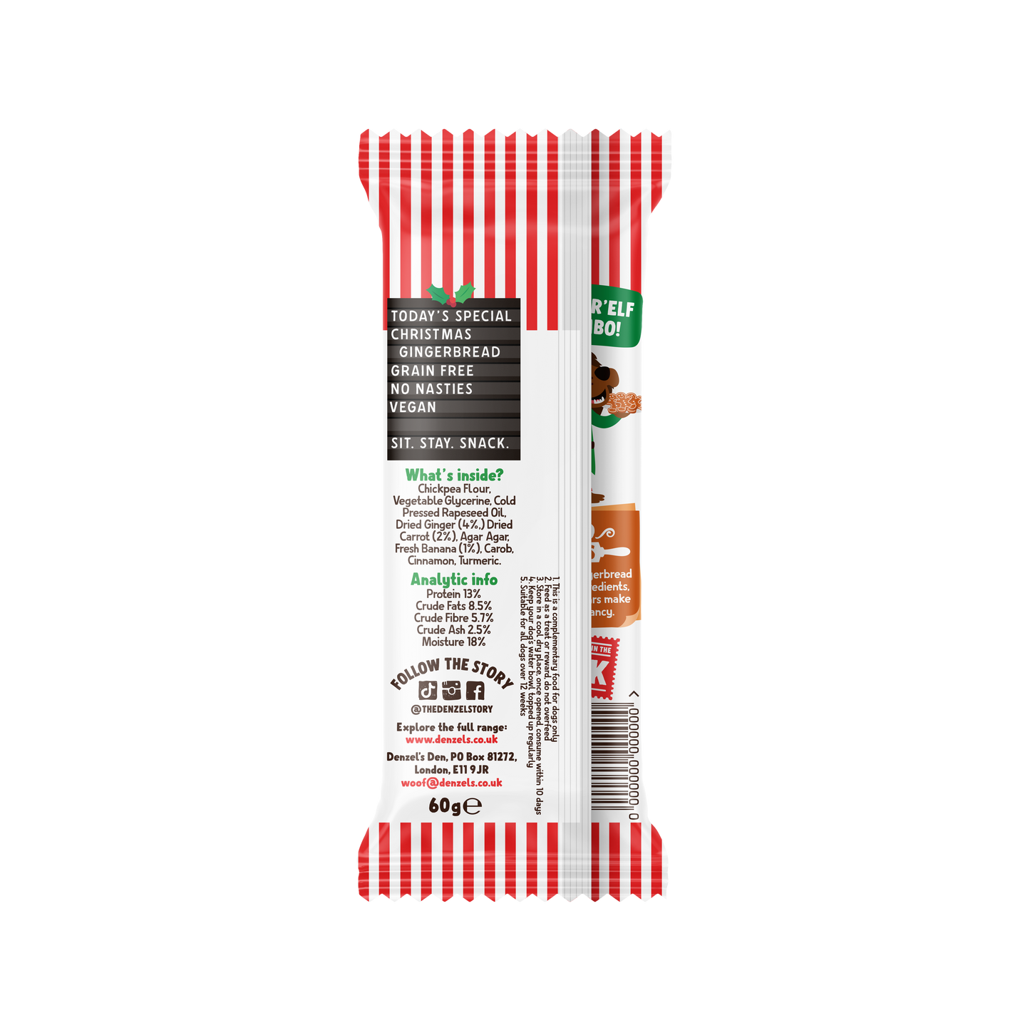 Christmas Gingerbread Chews 75g  - Vegan