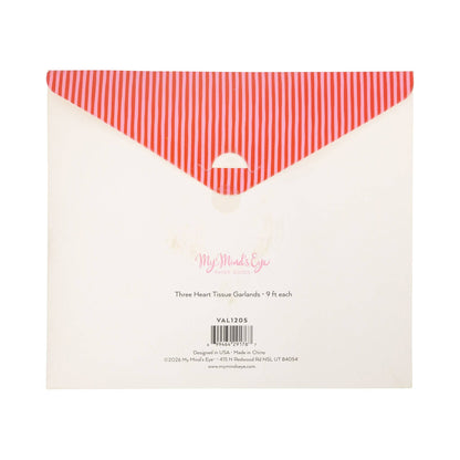 Triple Heart Tissue Garland