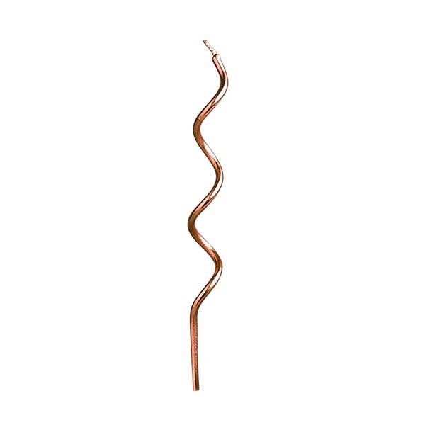 Rose Gold Curly Candles