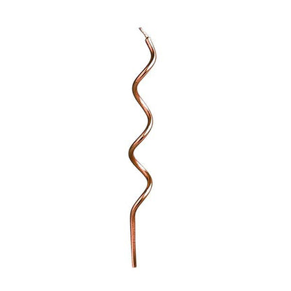 Rose Gold Curly Candles
