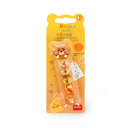 2-in-1 Correction Tape and Glue Tape - Bear Sweet Bear