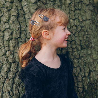 Stripy Cat Clips by Rockahula